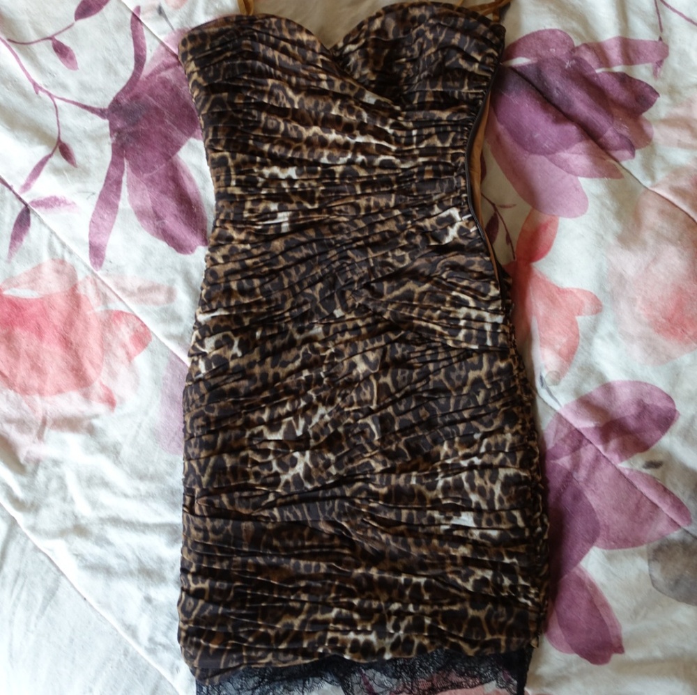 Gorgeous BCBGMaxAzria leopard dress